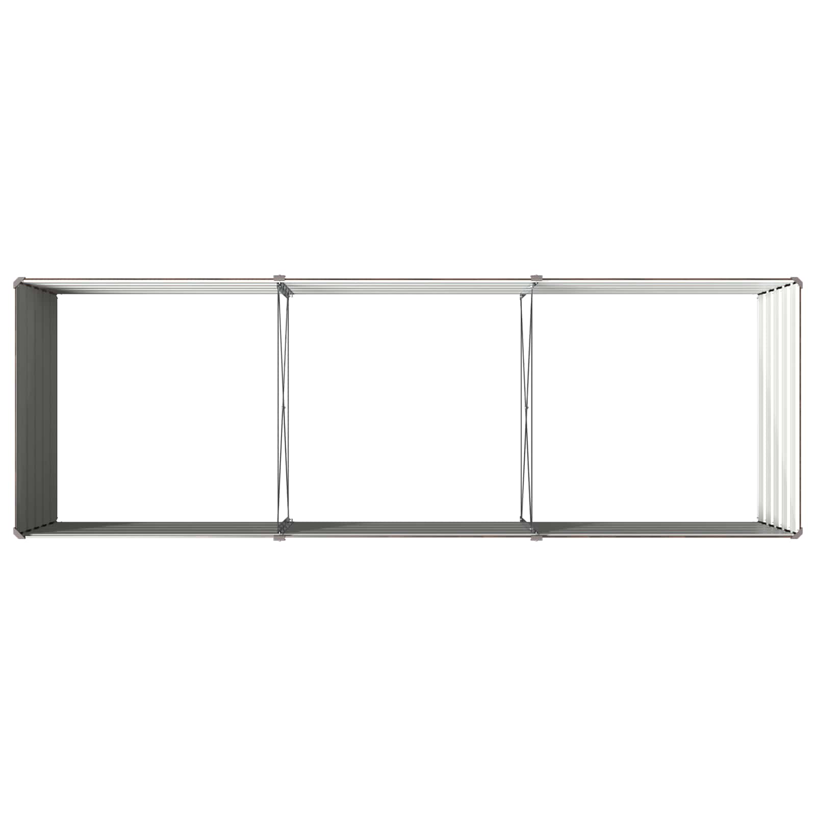 Υψωμένο Κρεβάτι Κήπου Μαύρο 240 x 80 x 55 εκ. - Pakobazaar