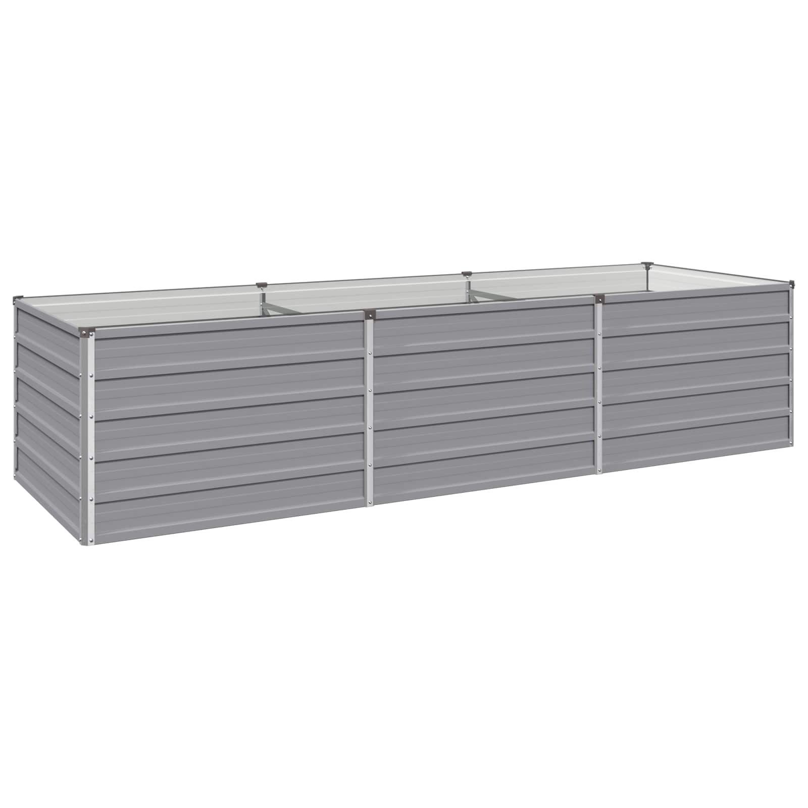 Υψωμένο Κρεβάτι Κήπου Γκρι 240 x 80 x 55 εκ. - Pakobazaar