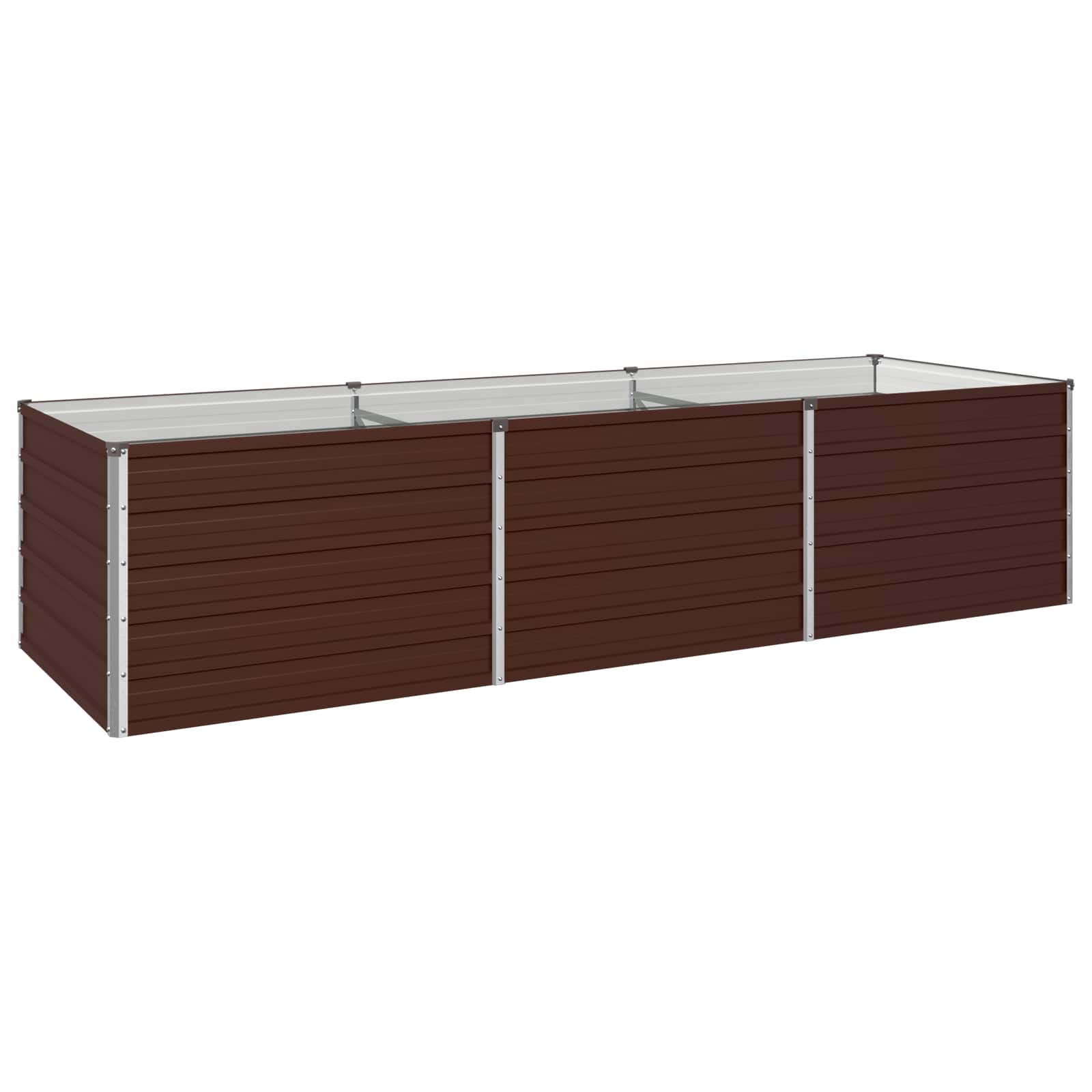 Υψωμένο Κρεβάτι Κήπου Καφέ 240 x 80 x 55 εκ. - Pakobazaar
