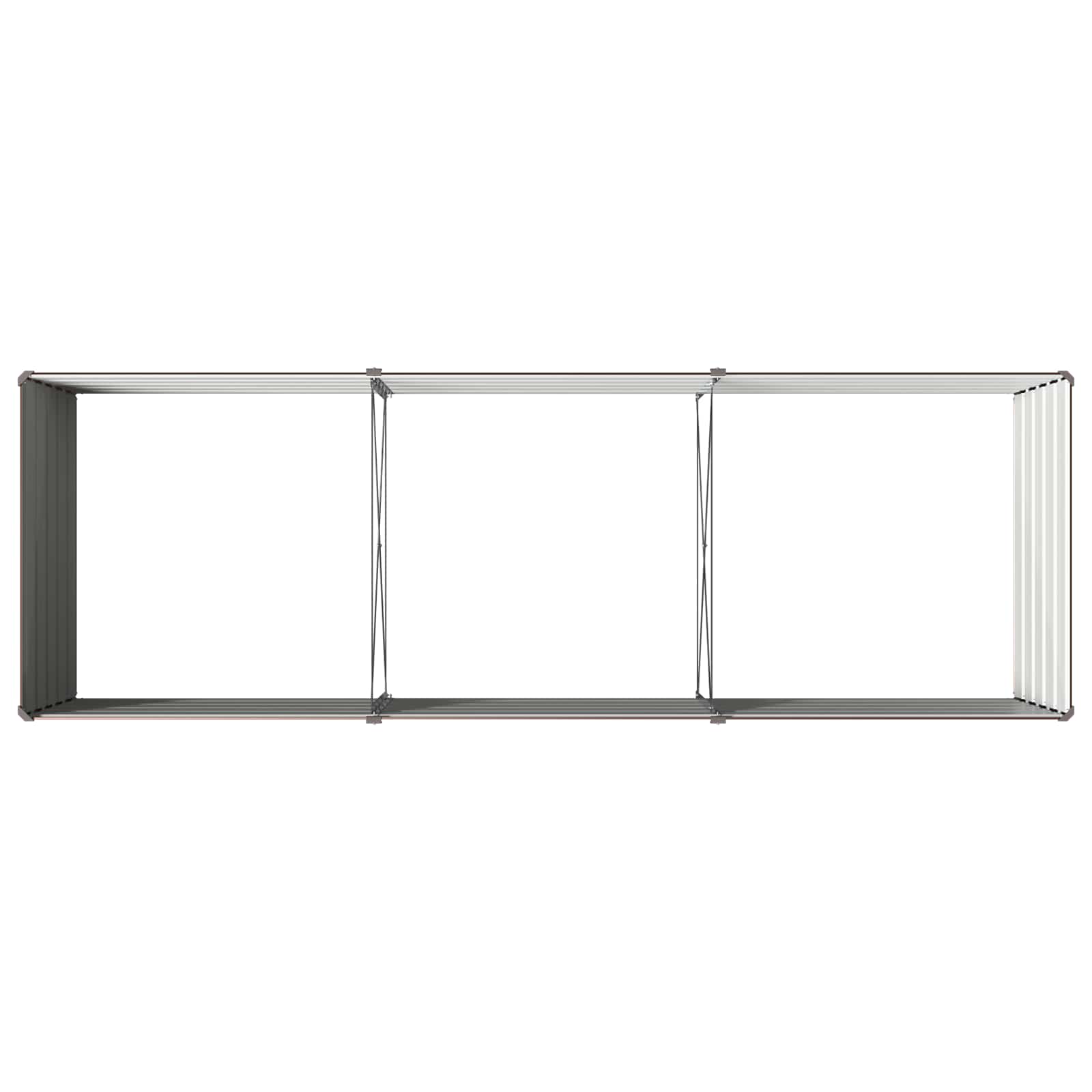 Υψωμένο Κρεβάτι Κήπου Καφέ 240 x 80 x 55 εκ. - Pakobazaar