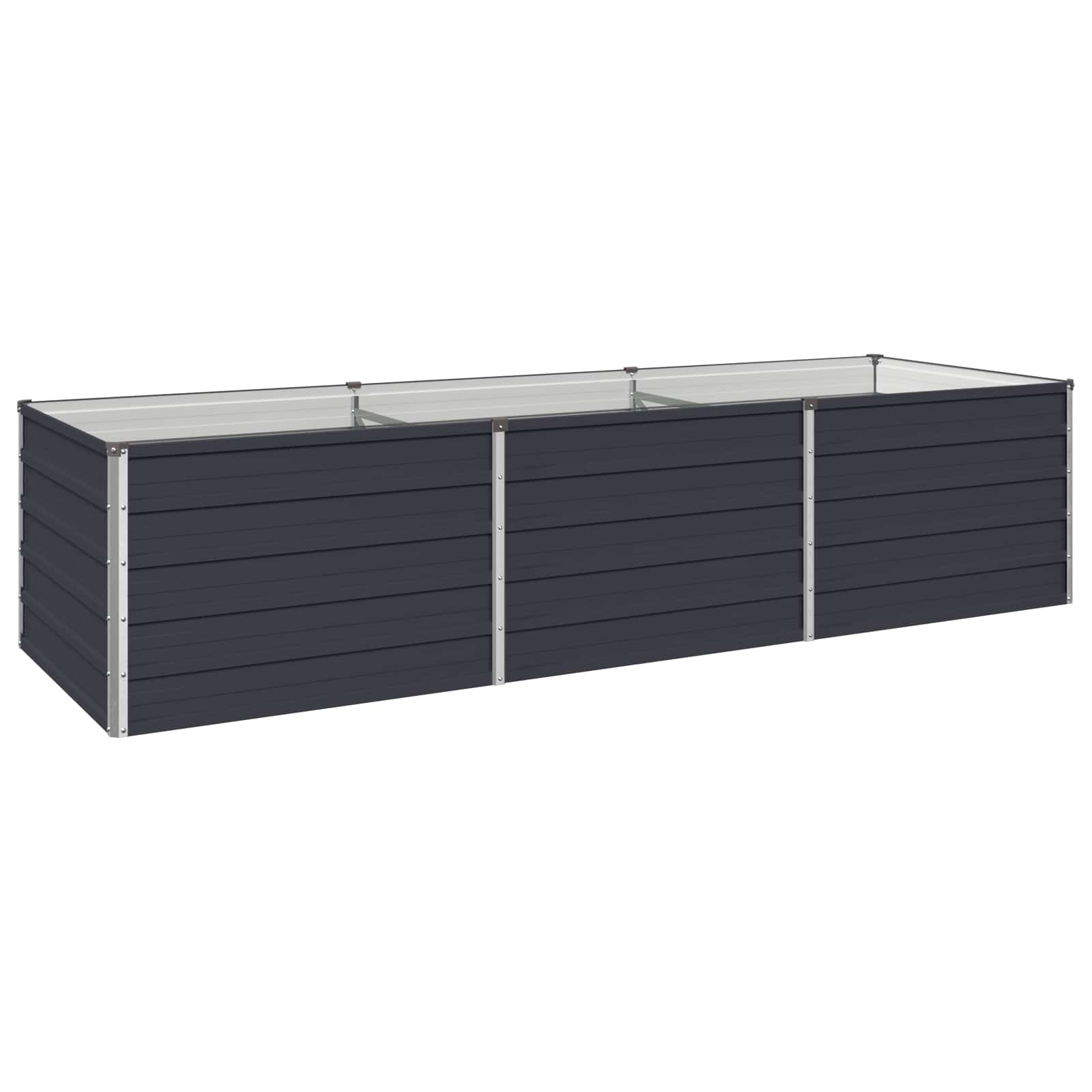 Υψωμένο Κρεβάτι Κήπου Ανθρακί 240 x 80 x 55 εκ. - Pakobazaar