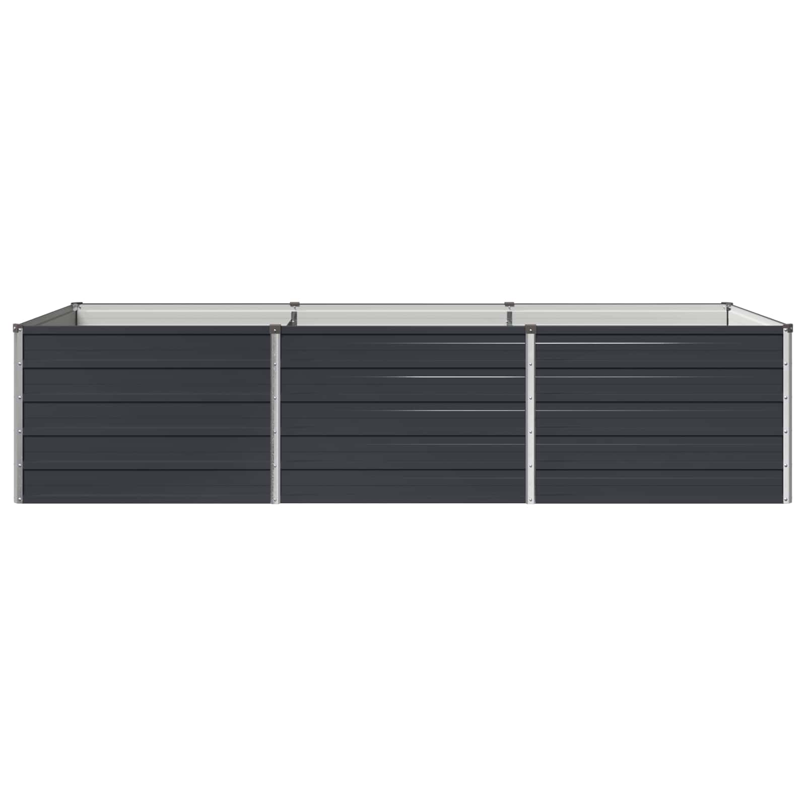 Υψωμένο Κρεβάτι Κήπου Ανθρακί 240 x 80 x 55 εκ. - Pakobazaar