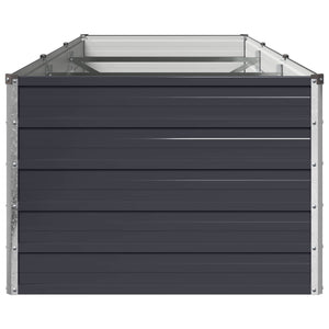 Υψωμένο Κρεβάτι Κήπου Ανθρακί 240 x 80 x 55 εκ. - Pakobazaar