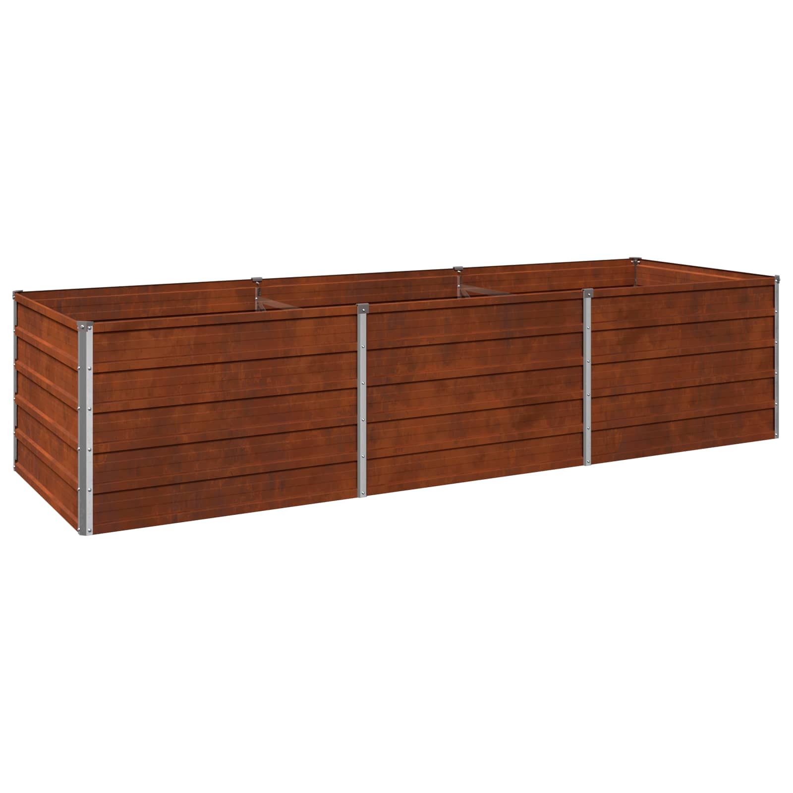 Υψωμένο Κρεβάτι Κήπου Σκ rusty 240 x 80 x 55 εκ. κοντόν - Pakobazaar