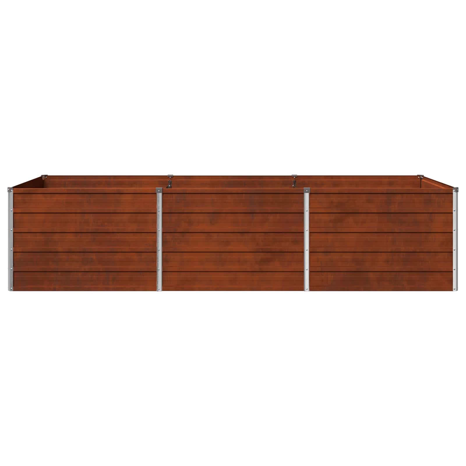 Υψωμένο Κρεβάτι Κήπου Σκ rusty 240 x 80 x 55 εκ. κοντόν - Pakobazaar