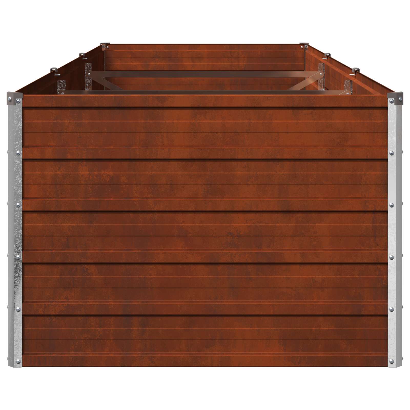 Υψωμένο Κρεβάτι Κήπου Σκ rusty 240 x 80 x 55 εκ. κοντόν - Pakobazaar