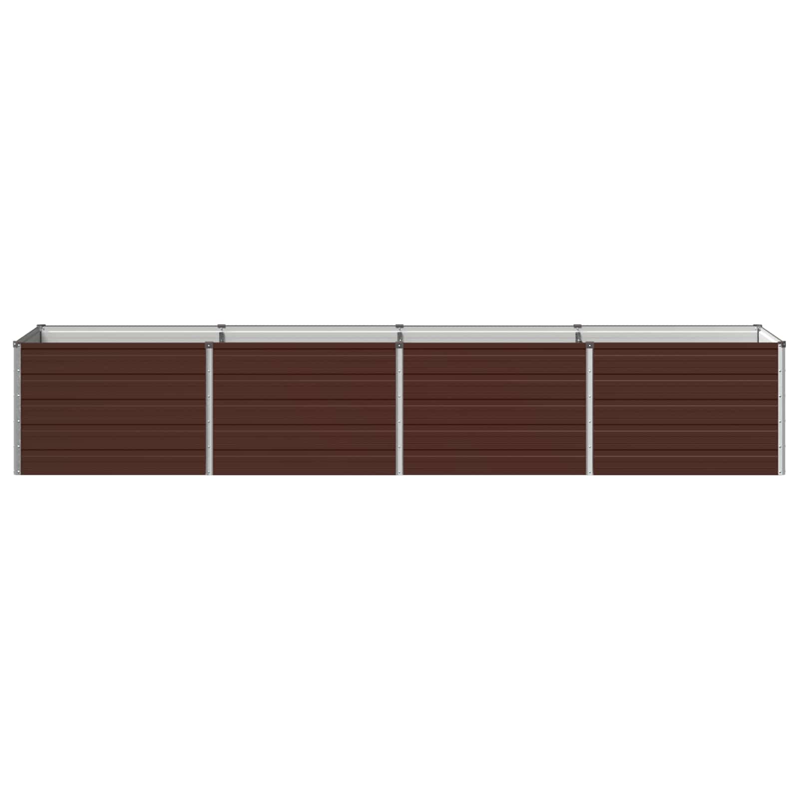 Υψωμένο Κρεβάτι Κήπου Καφέ 320 x 80 x 55 εκ.