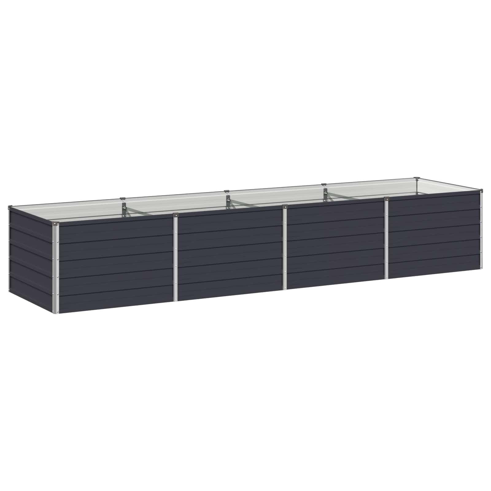 Υψωμένο Κρεβάτι Κήπου Ανθρακί 320 x 80 x 55 εκ. - Pakobazaar