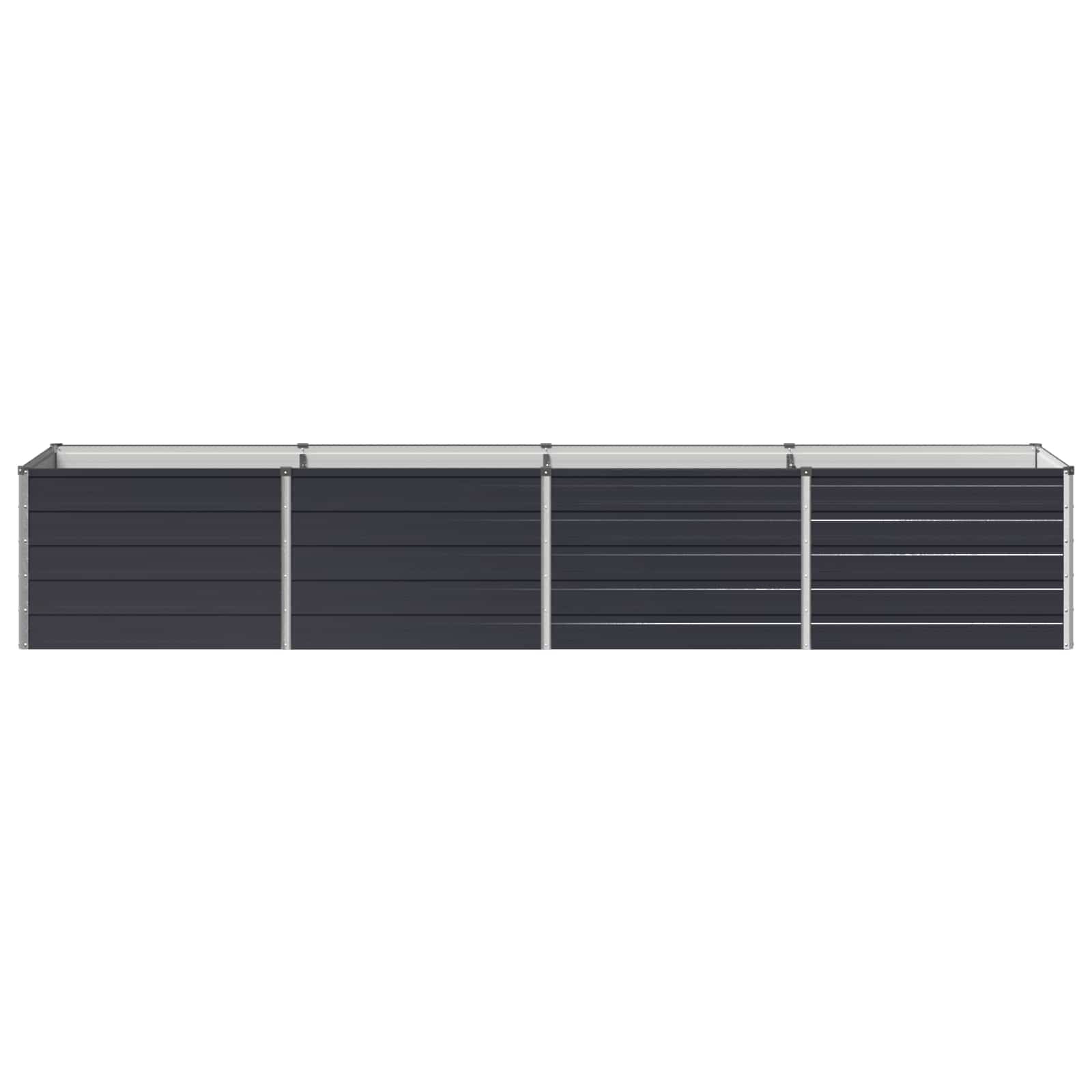Υψωμένο Κρεβάτι Κήπου Ανθρακί 320 x 80 x 55 εκ. - Pakobazaar
