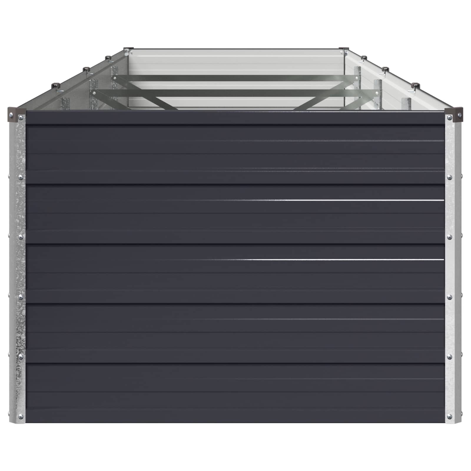 Υψωμένο Κρεβάτι Κήπου Ανθρακί 320 x 80 x 55 εκ. - Pakobazaar