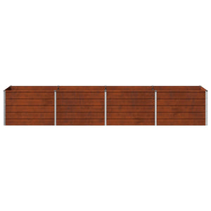 Υψωμένο Κρεβάτι Κήπου Σκ rusty 320 x 80 x 55 εκ. κοντόν - Pakobazaar