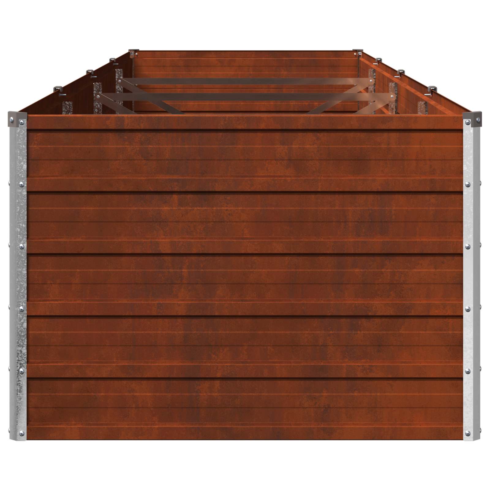 Υψωμένο Κρεβάτι Κήπου Σκ rusty 320 x 80 x 55 εκ. κοντόν - Pakobazaar