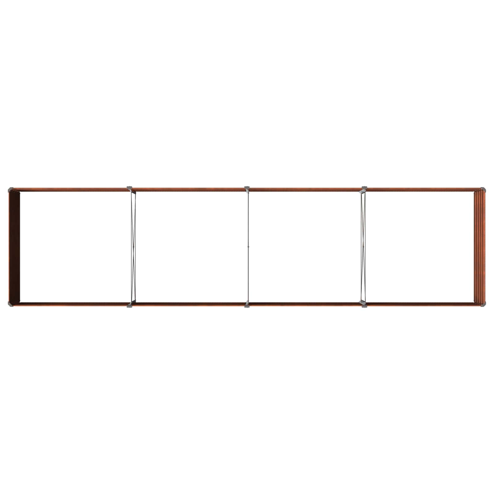 Υψωμένο Κρεβάτι Κήπου Σκ rusty 320 x 80 x 55 εκ. κοντόν - Pakobazaar