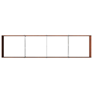 Υψωμένο Κρεβάτι Κήπου Σκ rusty 320 x 80 x 55 εκ. κοντόν - Pakobazaar