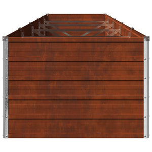 Υψωμένο Κρεβάτι Κήπου Σκ rusty 400 x 80 x 55 εκ. κοντόν - Pakobazaar