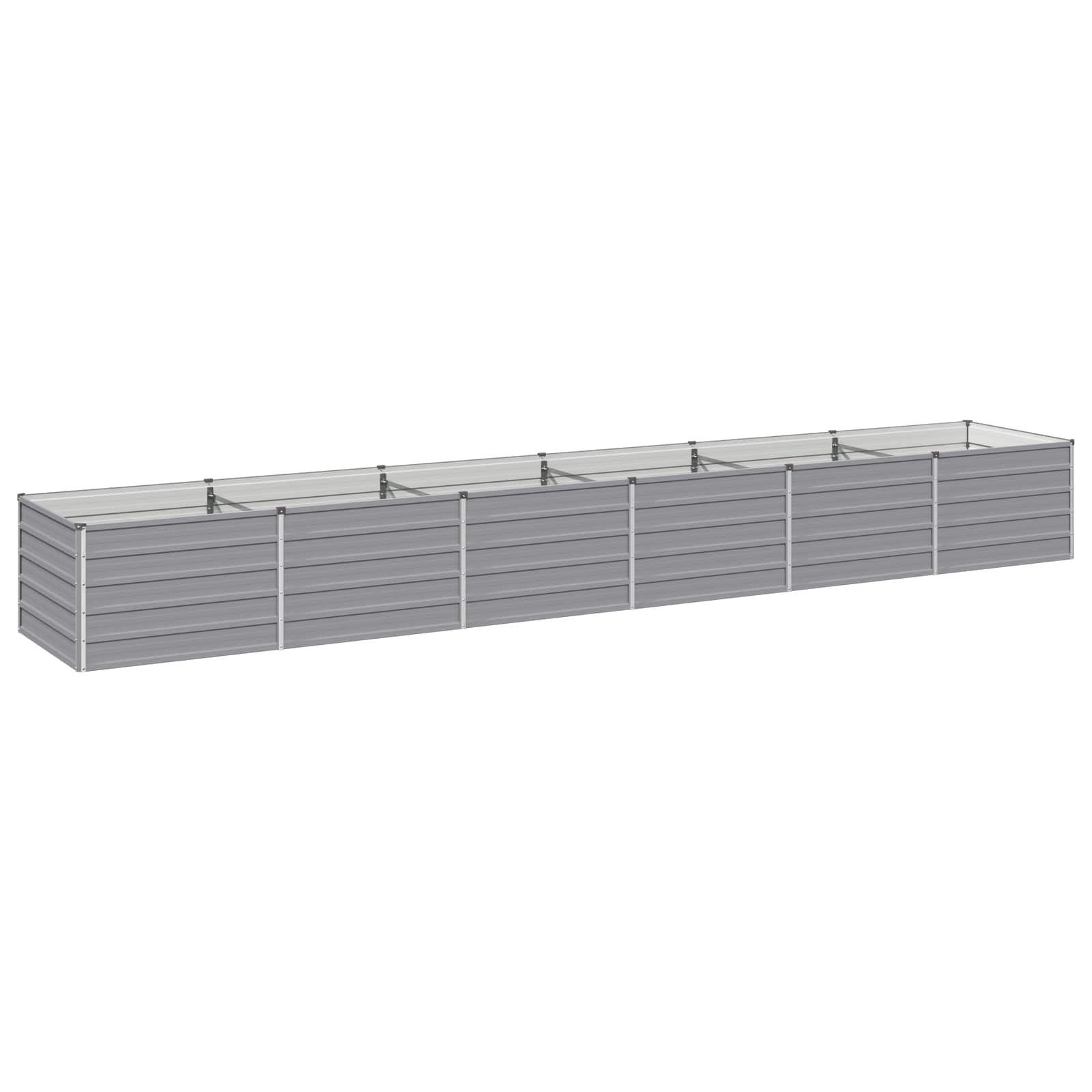 Υψωμένο Κρεβάτι Κήπου Γκρι 480 x 80 x 55 εκ. - Pakobazaar