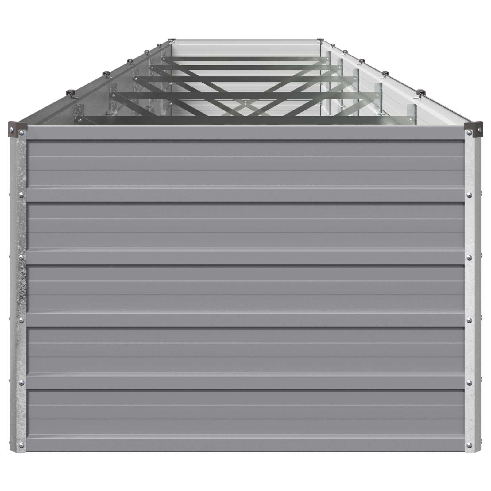 Υψωμένο Κρεβάτι Κήπου Γκρι 480 x 80 x 55 εκ. - Pakobazaar