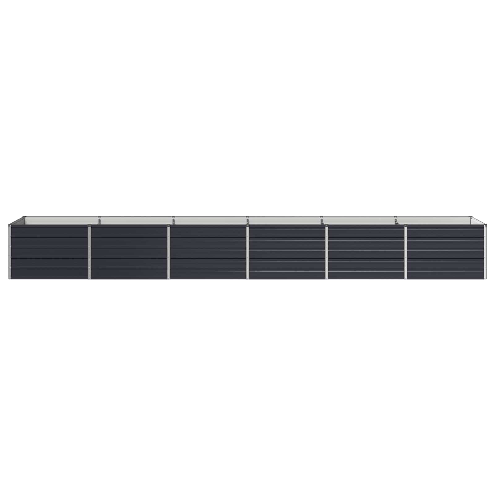 Υψωμένο Κρεβάτι Κήπου Ανθρακί 480 x 80 x 55 εκ. - Pakobazaar