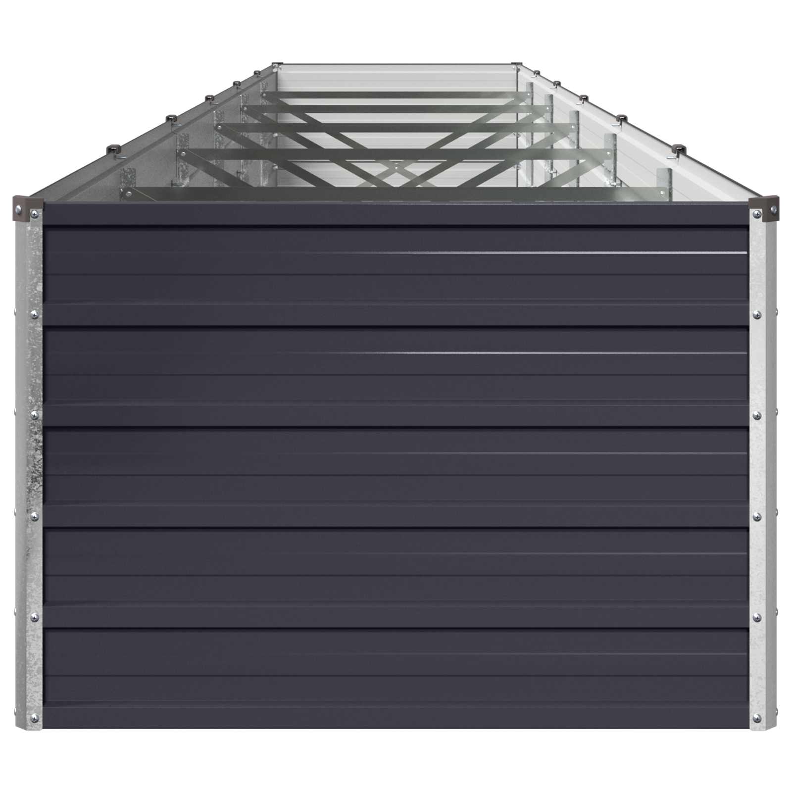 Υψωμένο Κρεβάτι Κήπου Ανθρακί 480 x 80 x 55 εκ. - Pakobazaar