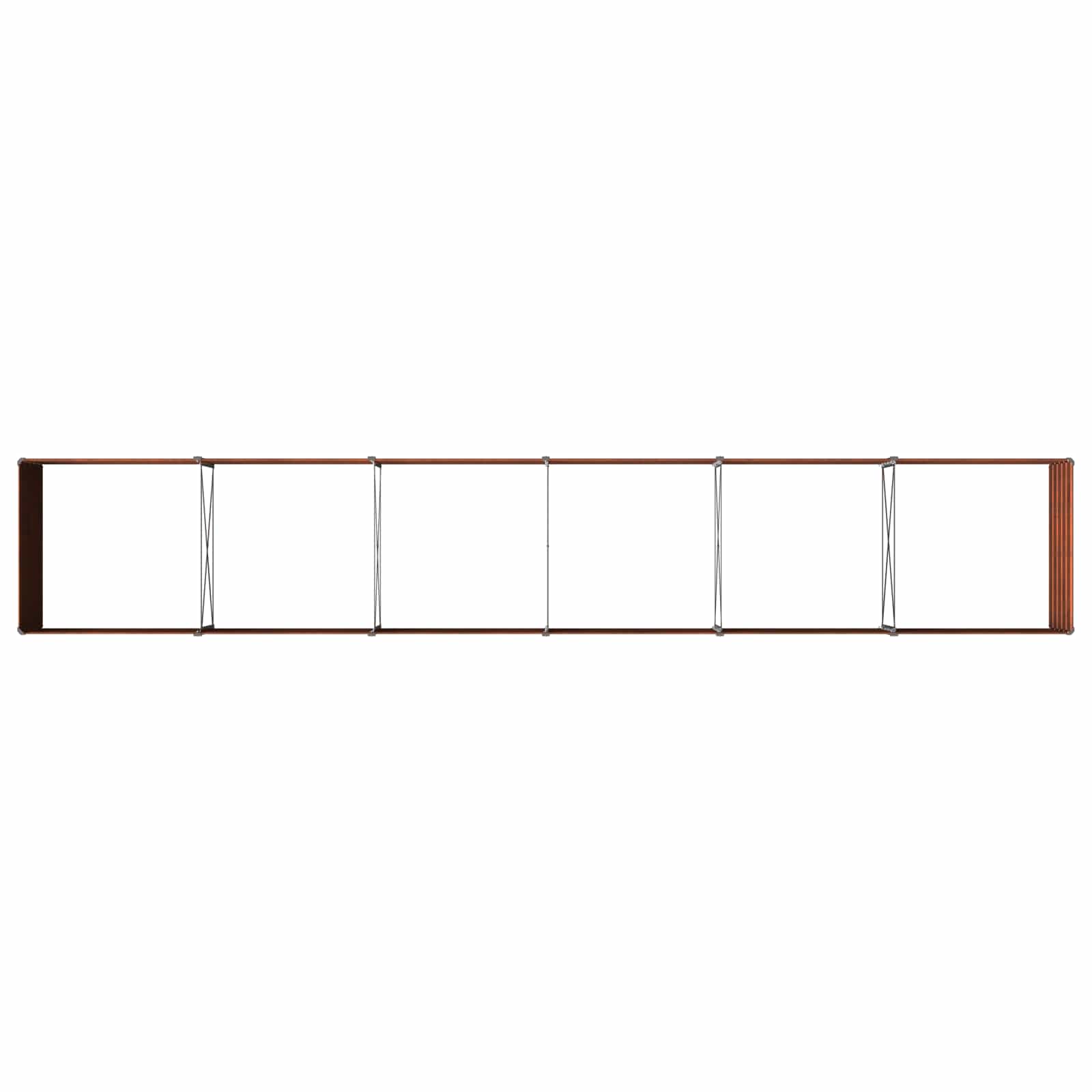 Υψωμένο Κρεβάτι Κήπου Σκ rusty 480 x 80 x 55 εκ. κοντόν - Pakobazaar