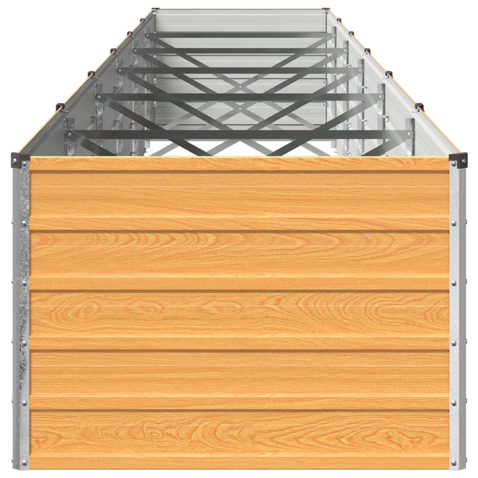 Υψωμένο Κρεβάτι Κήπου Φυσικό 600 x 80 x 55 εκ. - Pakobazaar