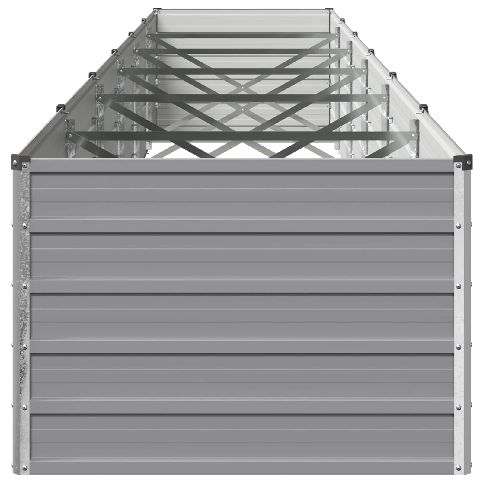 Υψωμένο Κρεβάτι Κήπου Γκρι 600 x 80 x 55 εκ.