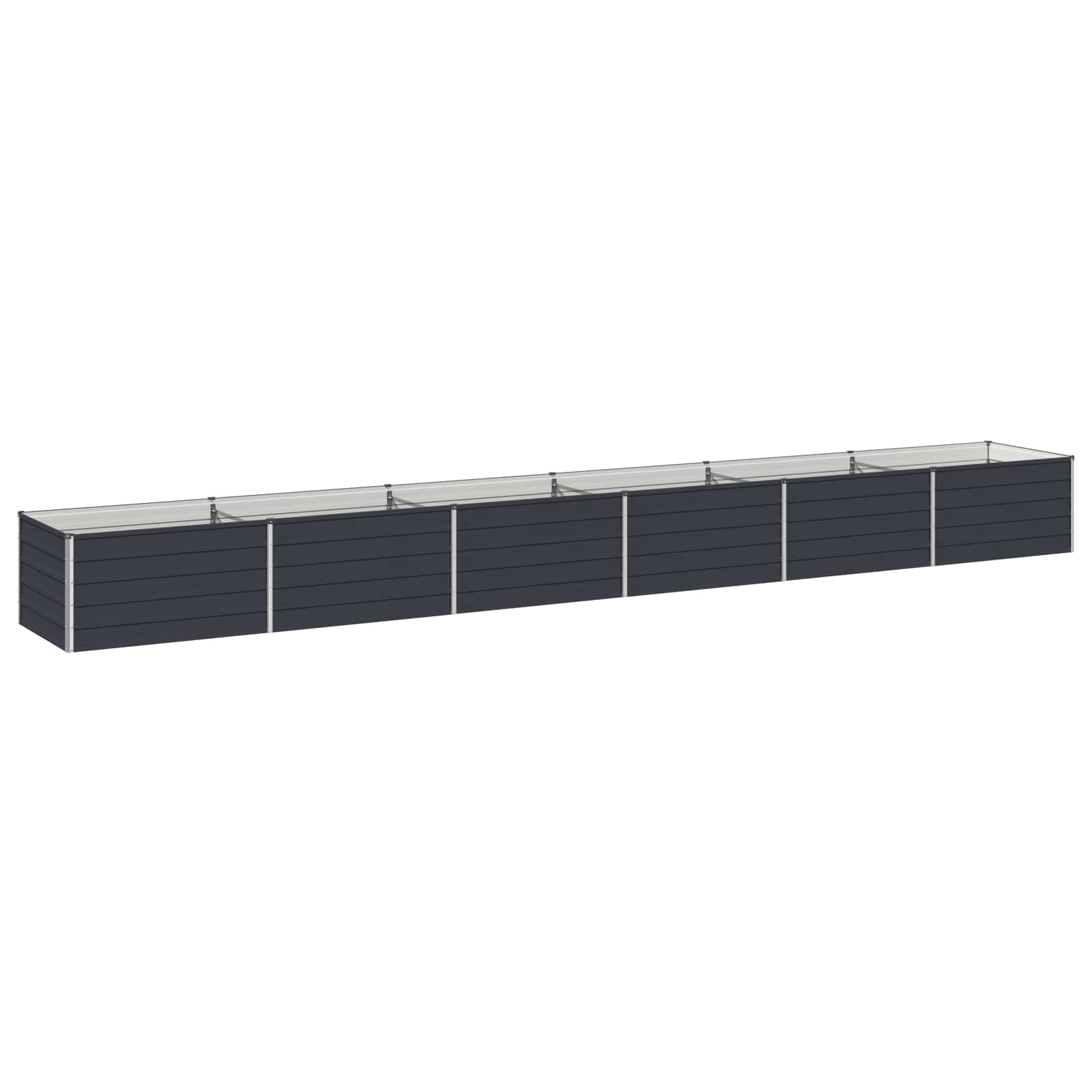 Υψωμένο Κρεβάτι Κήπου Ανθρακί 600 x 80 x 55 εκ. - Pakobazaar