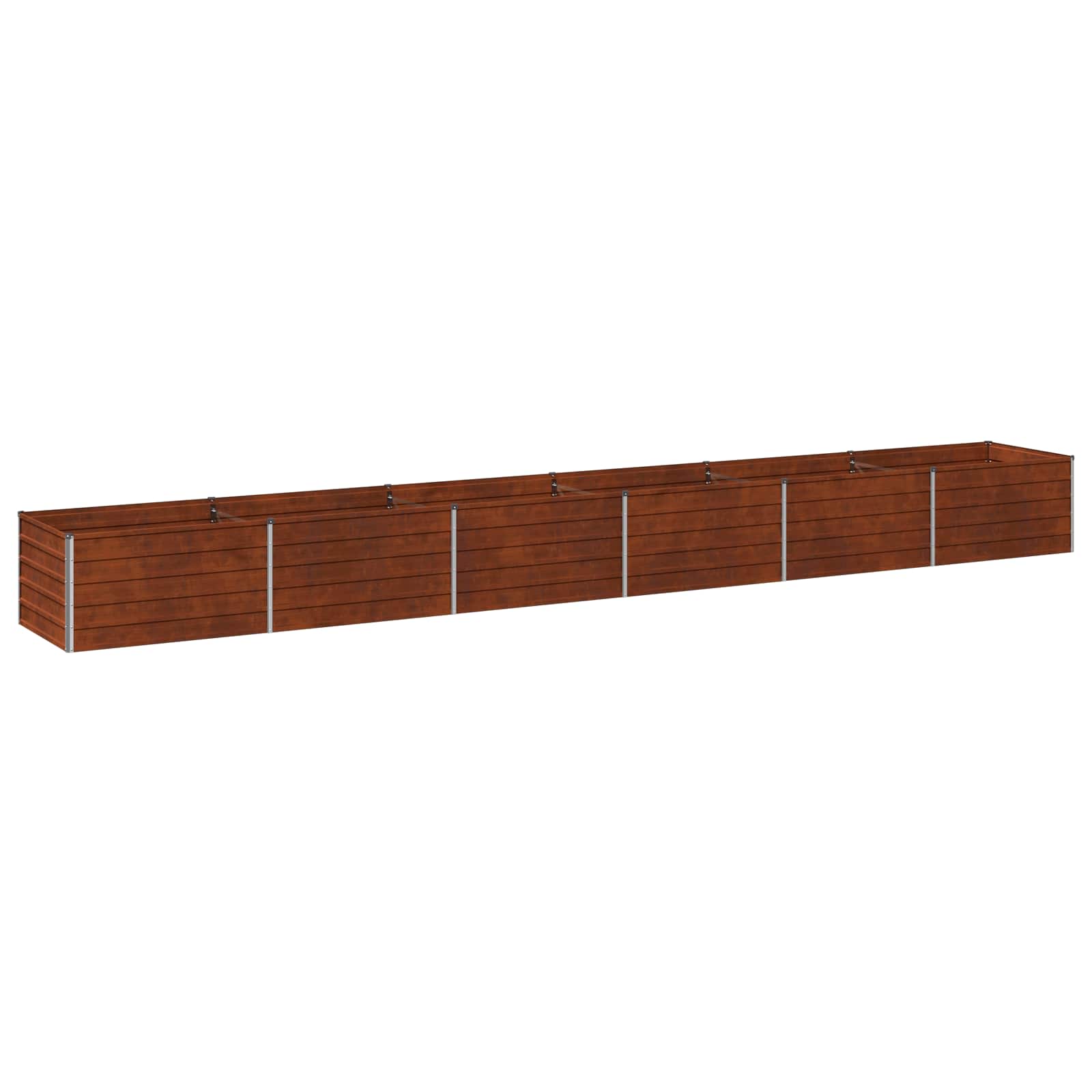 Υψωμένο Κρεβάτι Κήπου Σκ rusty 600 x 80 x 55 εκ. κοντόν - Pakobazaar