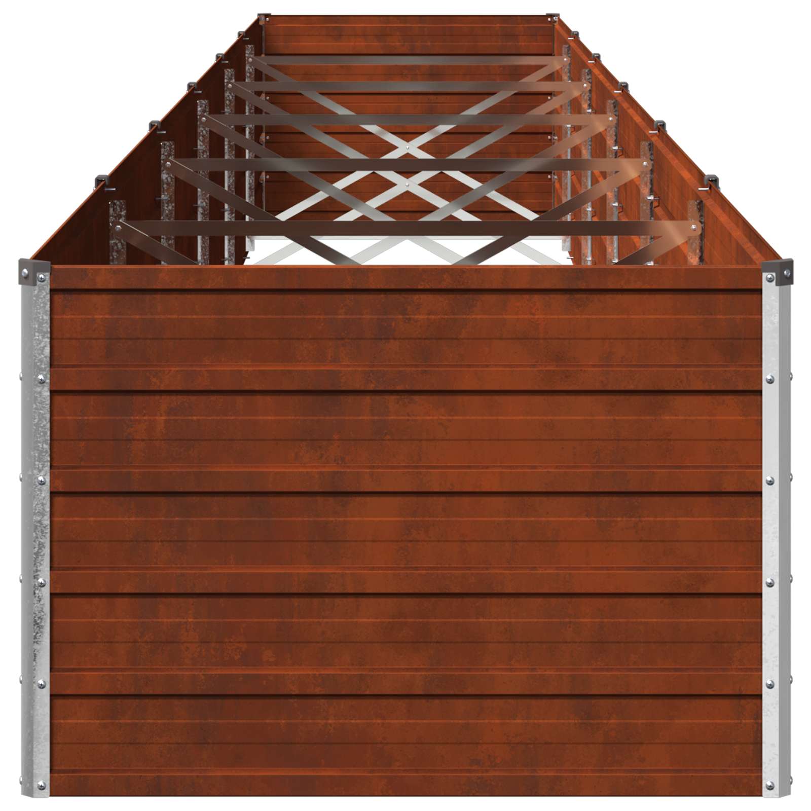 Υψωμένο Κρεβάτι Κήπου Σκ rusty 600 x 80 x 55 εκ. κοντόν - Pakobazaar
