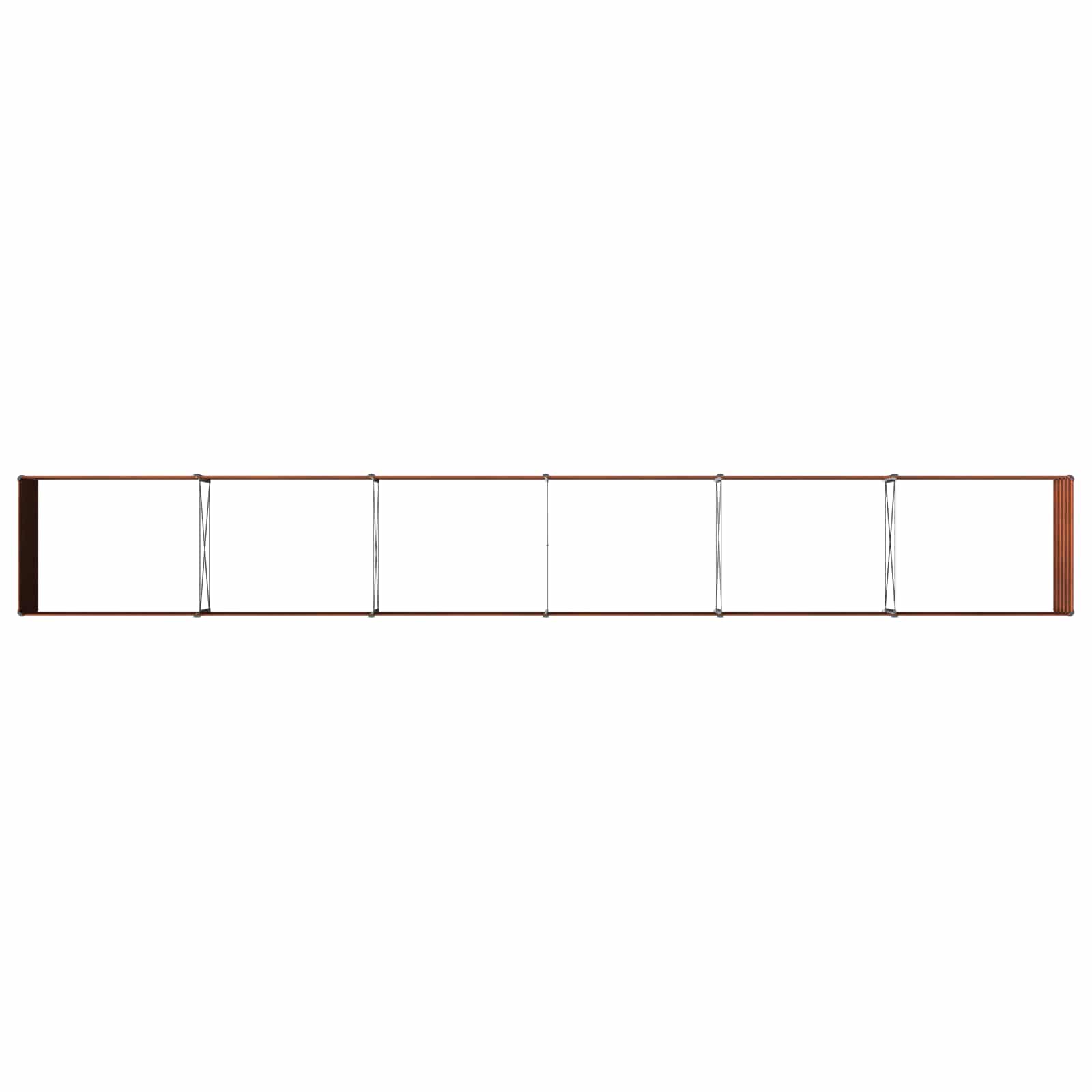 Υψωμένο Κρεβάτι Κήπου Σκ rusty 600 x 80 x 55 εκ. κοντόν - Pakobazaar
