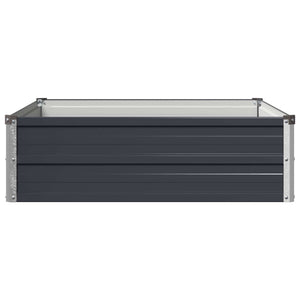 Υψωμένο Κρεβάτι Κήπου Ανθρακί 100 x 80 x 24 εκ.