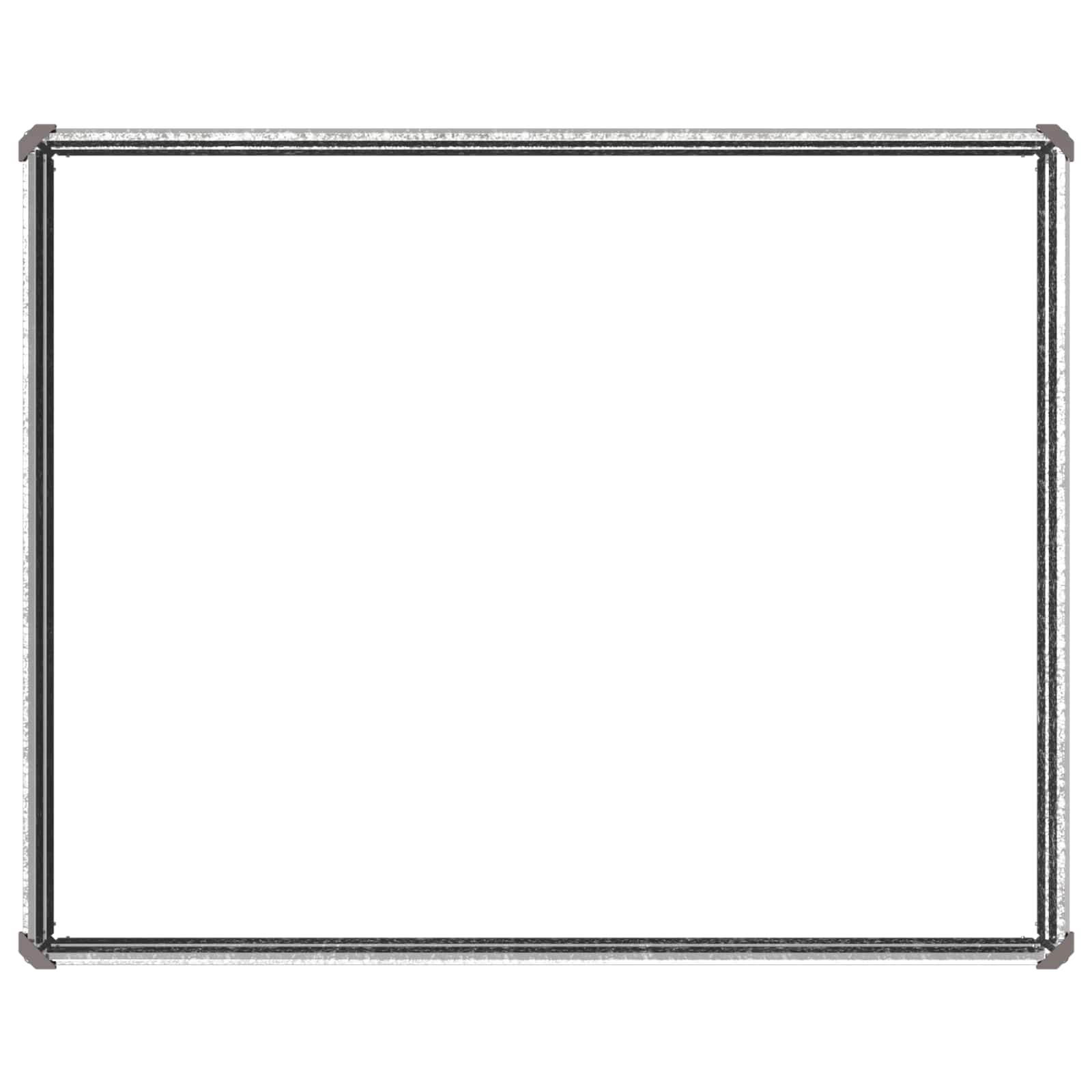 Υψωμένο Κρεβάτι Κήπου Ασημί 100 x 80 x 24 εκ. γαλβανισμένο - Pakobazaar