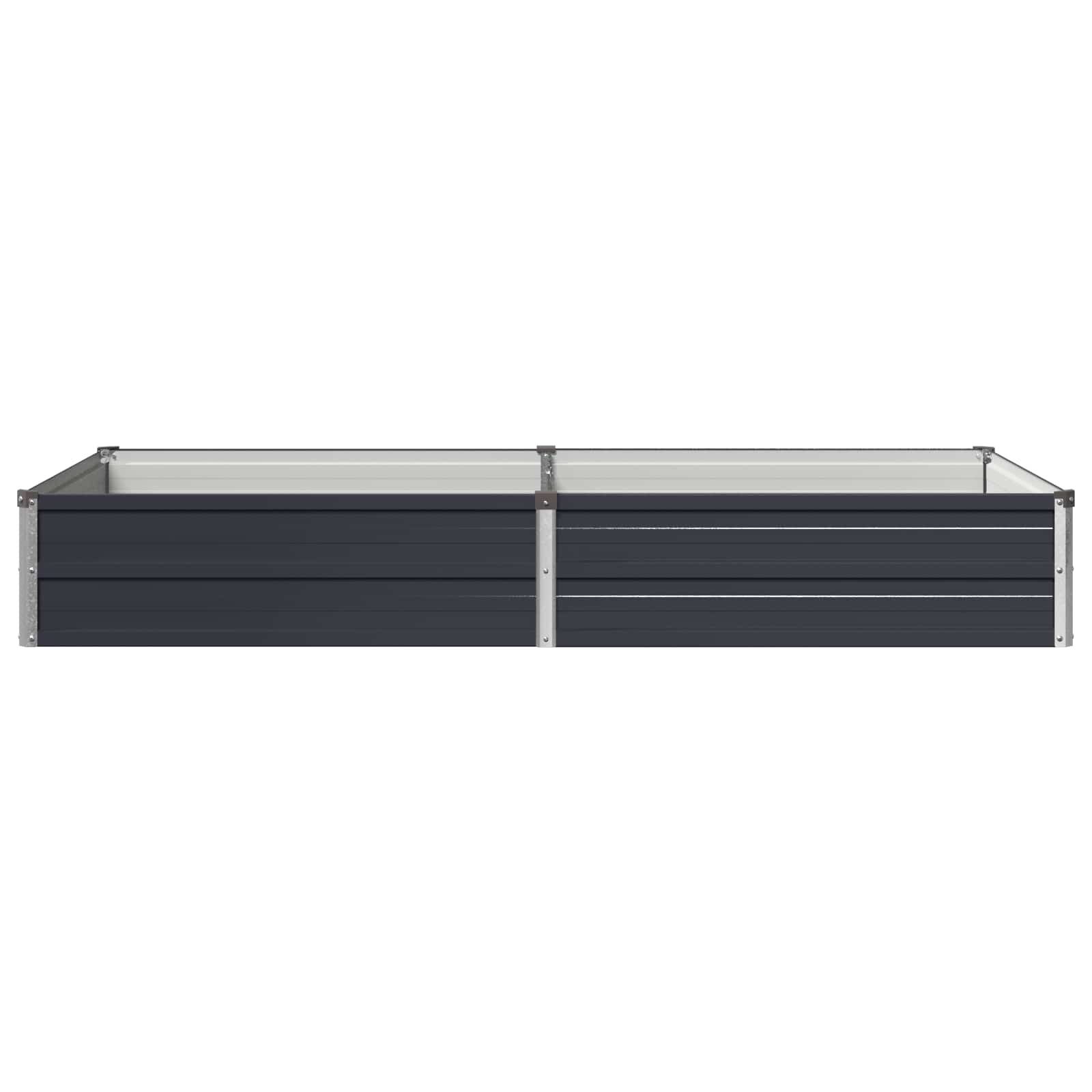 Υψωμένο Κρεβάτι Κήπου Ανθρακί 160 x 80 x 24 εκ.