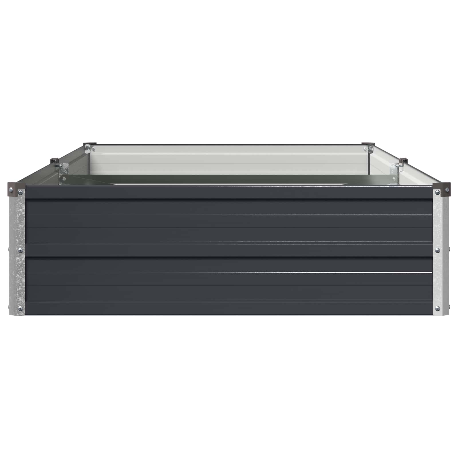 Υψωμένο Κρεβάτι Κήπου Ανθρακί 160 x 80 x 24 εκ.