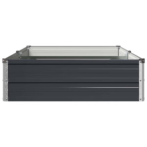 Υψωμένο Κρεβάτι Κήπου Ανθρακί 160 x 80 x 24 εκ.