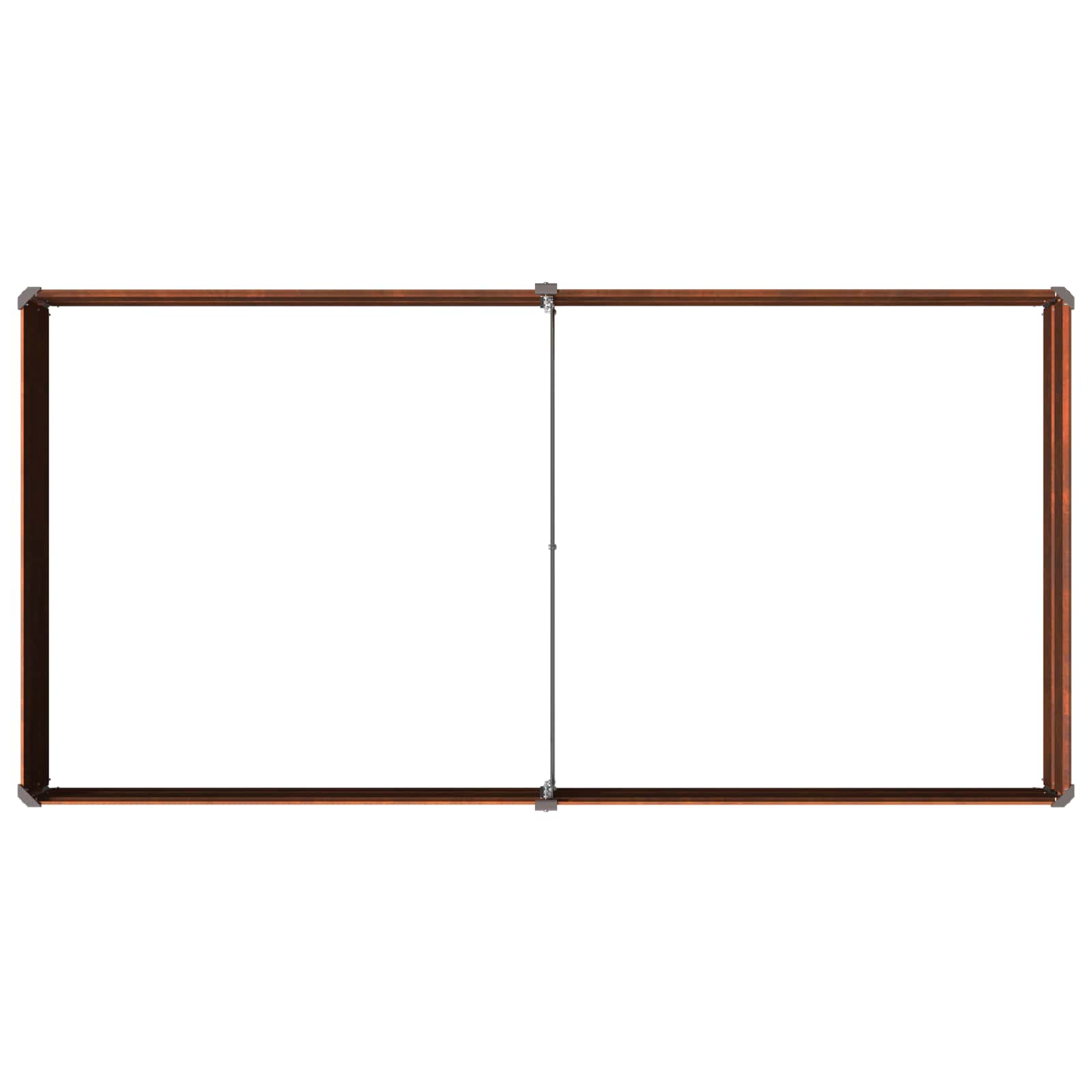 Υψωμένο Κρεβάτι Κήπου Σκ rusty 160 x 80 x 24 εκ. κοντόν - Pakobazaar