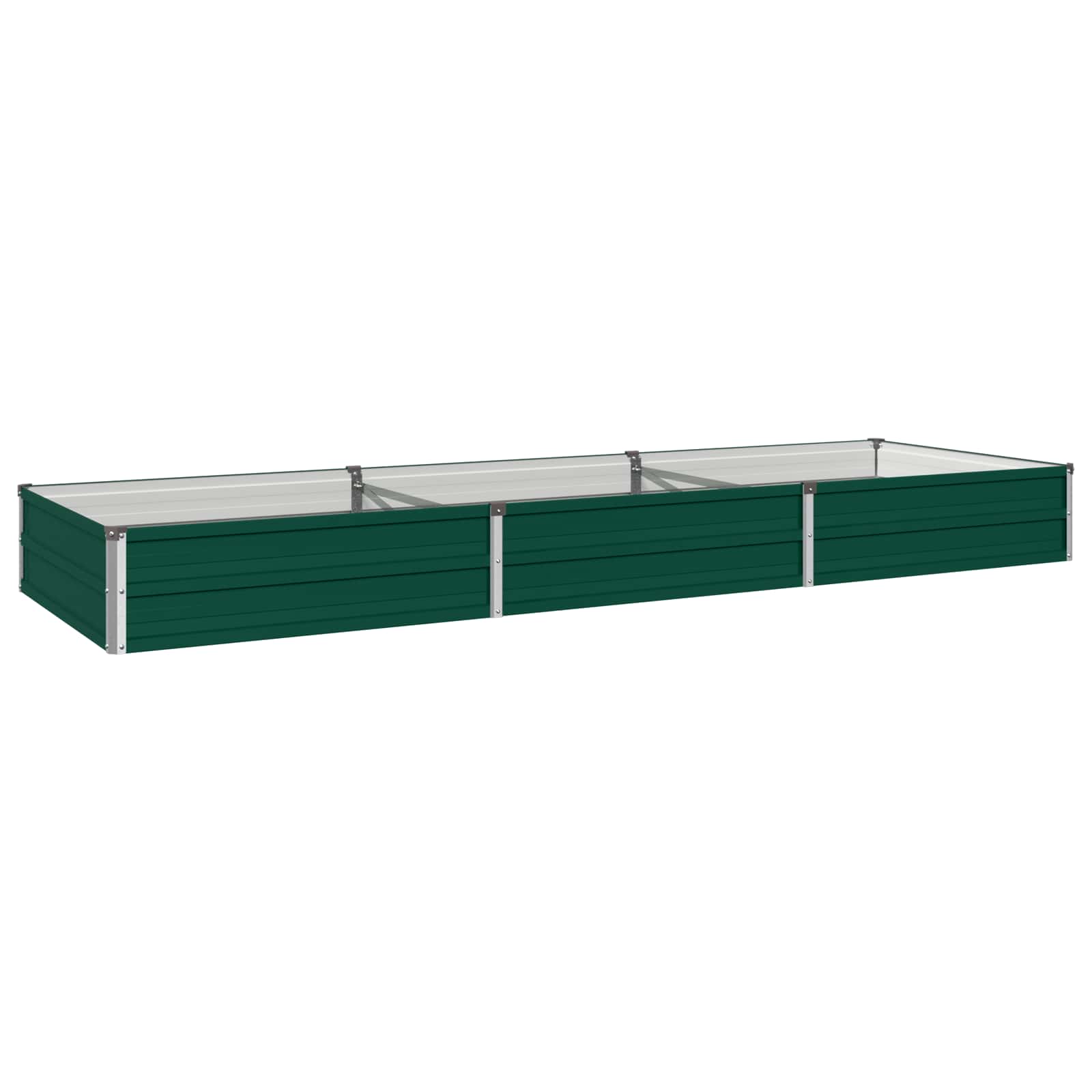 Υψωμένο Κρεβάτι Κήπου Πράσινο 240 x 80 x 24 εκ.