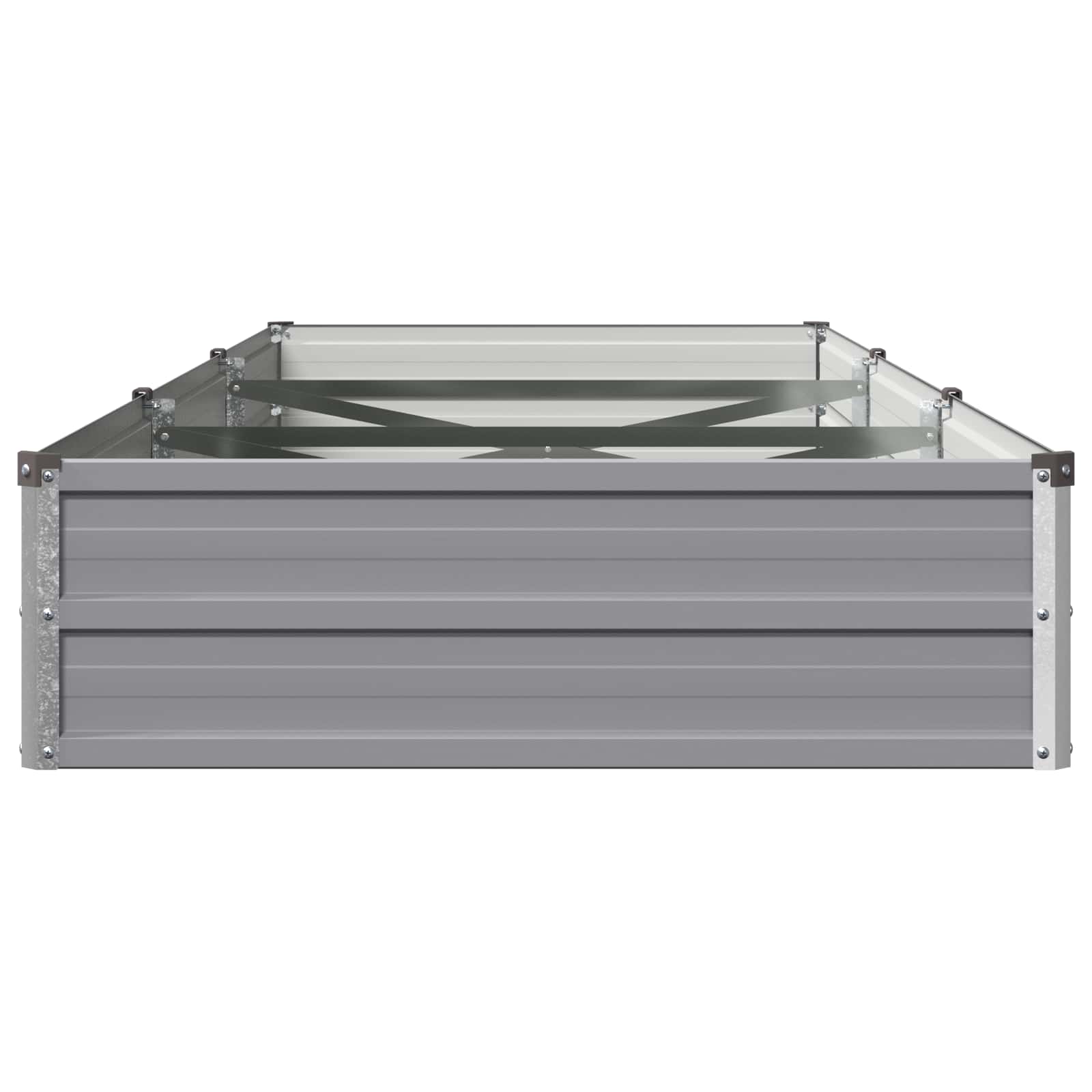 Υψωμένο Κρεβάτι Κήπου Γκρι 240 x 80 x 24 εκ.