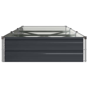 Υψωμένο Κρεβάτι Κήπου Ανθρακί 240 x 80 x 24 εκ.