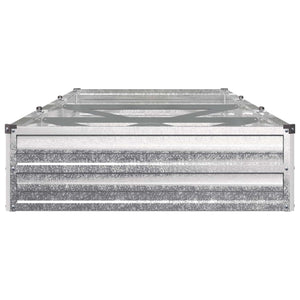 Υψωμένο Κρεβάτι Κήπου Ασημί 240 x 80 x 24 εκ. γαλβανισμένο - Pakobazaar