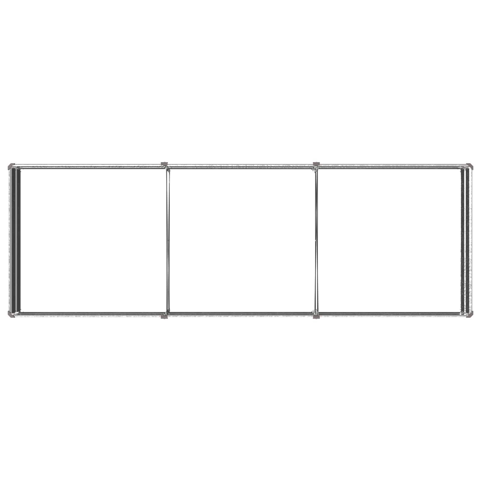 Υψωμένο Κρεβάτι Κήπου Ασημί 240 x 80 x 24 εκ. γαλβανισμένο - Pakobazaar