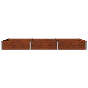 Υψωμένο Κρεβάτι Κήπου Σκ rusty 240 x 80 x 24 εκ. κοντόν