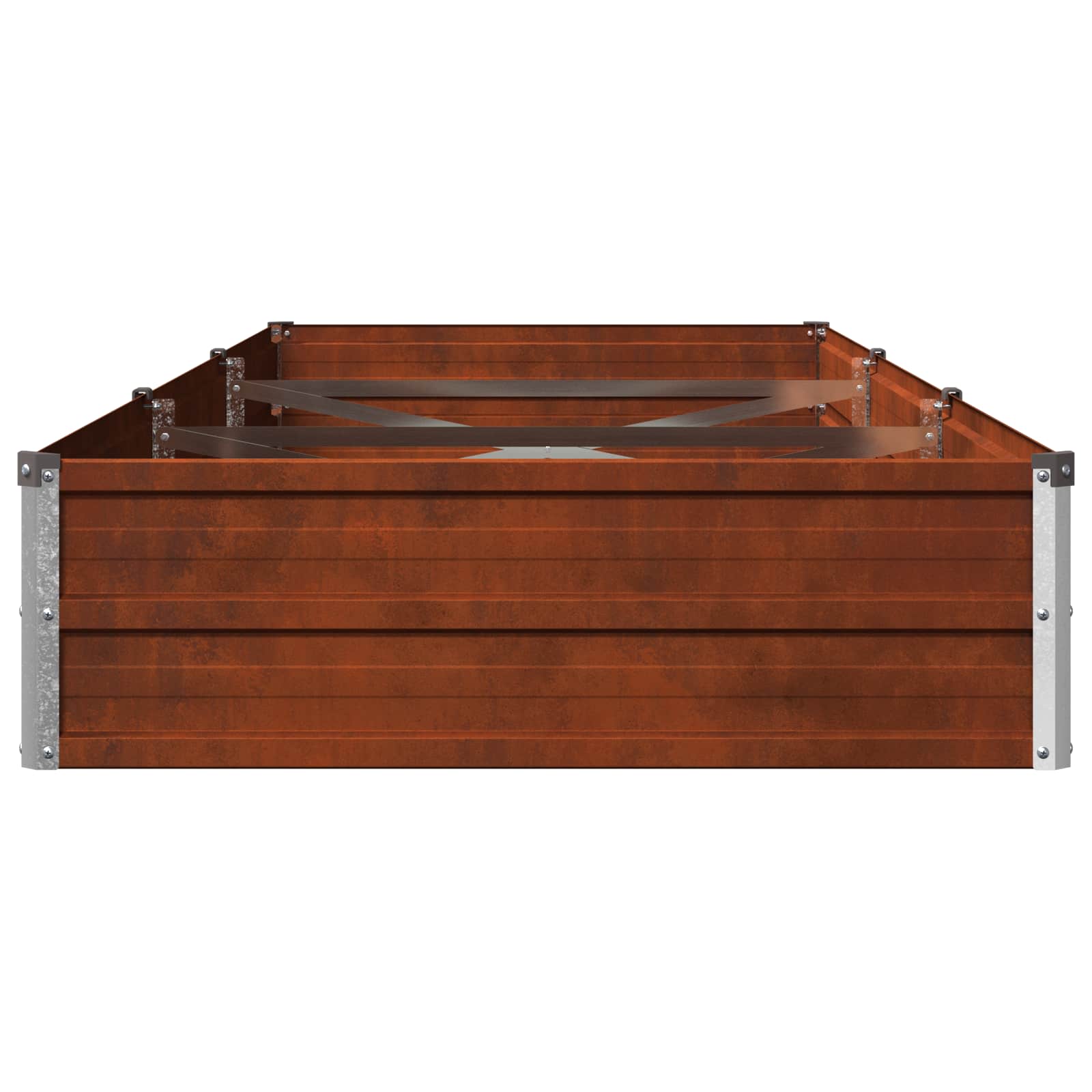 Υψωμένο Κρεβάτι Κήπου Σκ rusty 240 x 80 x 24 εκ. κοντόν