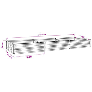 Υψωμένο Κρεβάτι Κήπου Ελεφαντόδοντο 240 x 80 x 24 εκ.