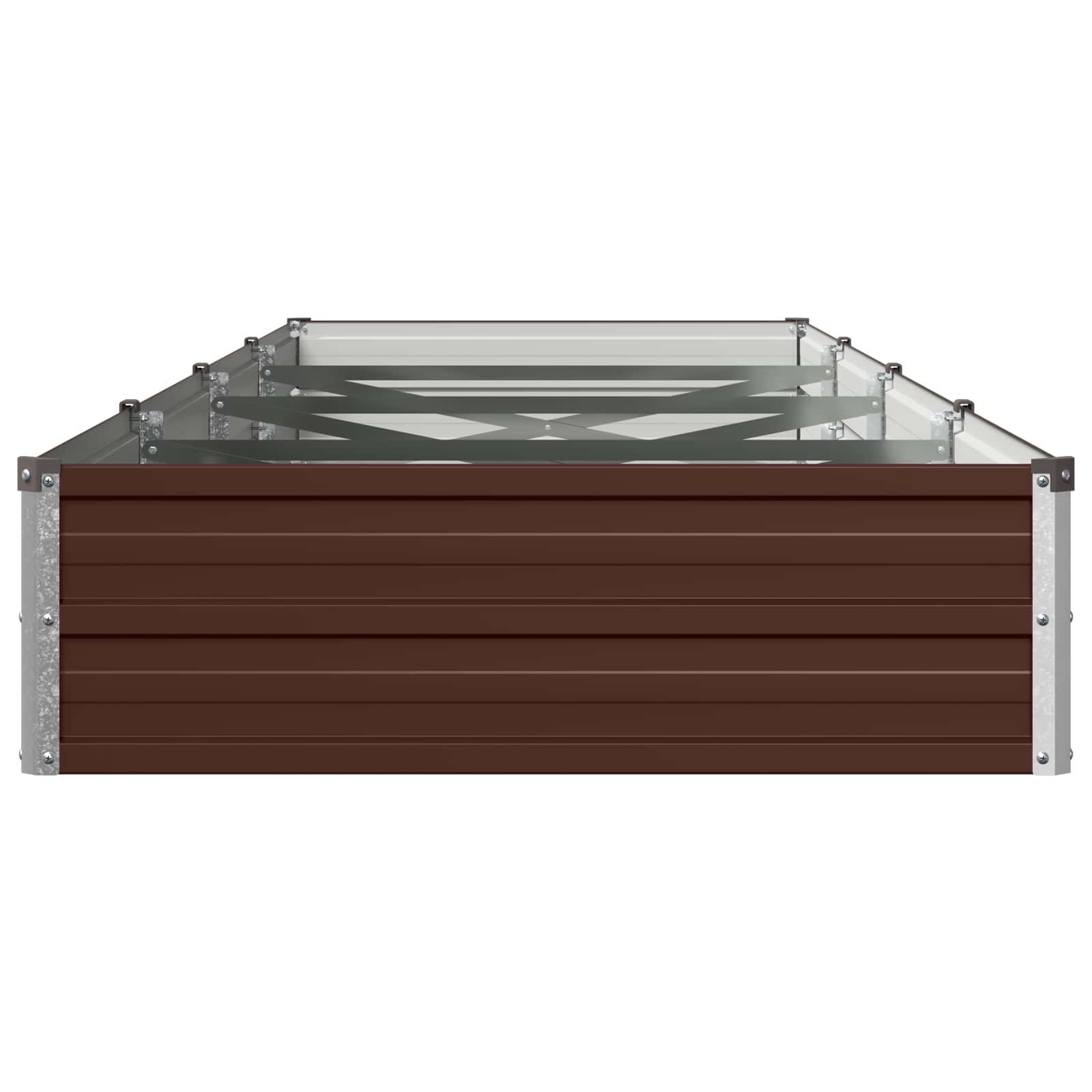 Υψωμένο Κρεβάτι Κήπου Καφέ 320 x 80 x 24 εκ.