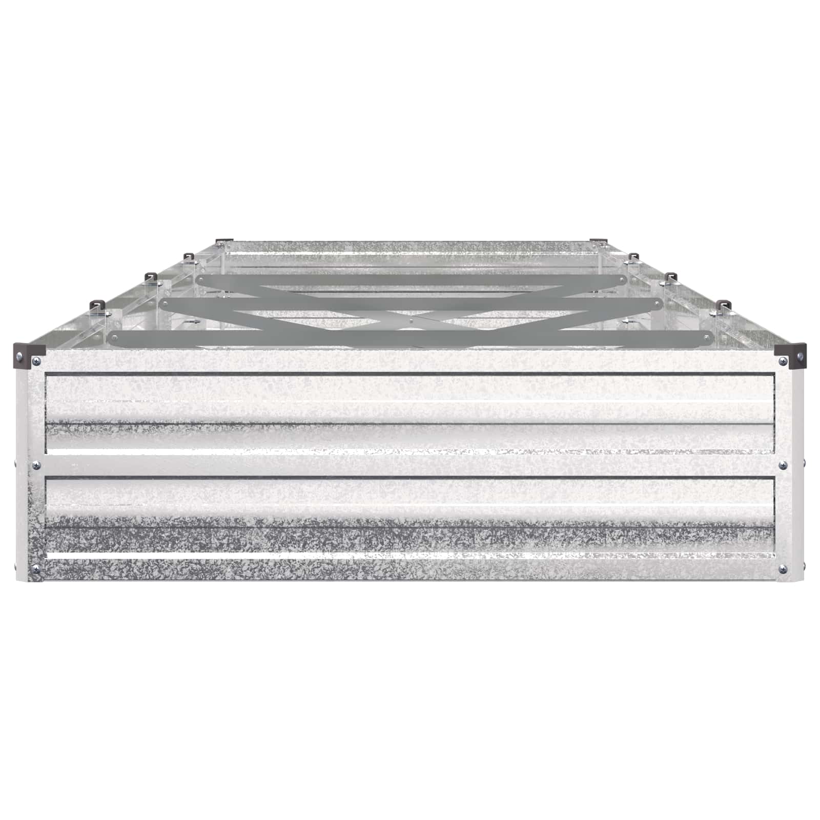 Υψωμένο Κρεβάτι Κήπου Ασημί 320 x 80 x 24 εκ. γαλβανισμένο - Pakobazaar