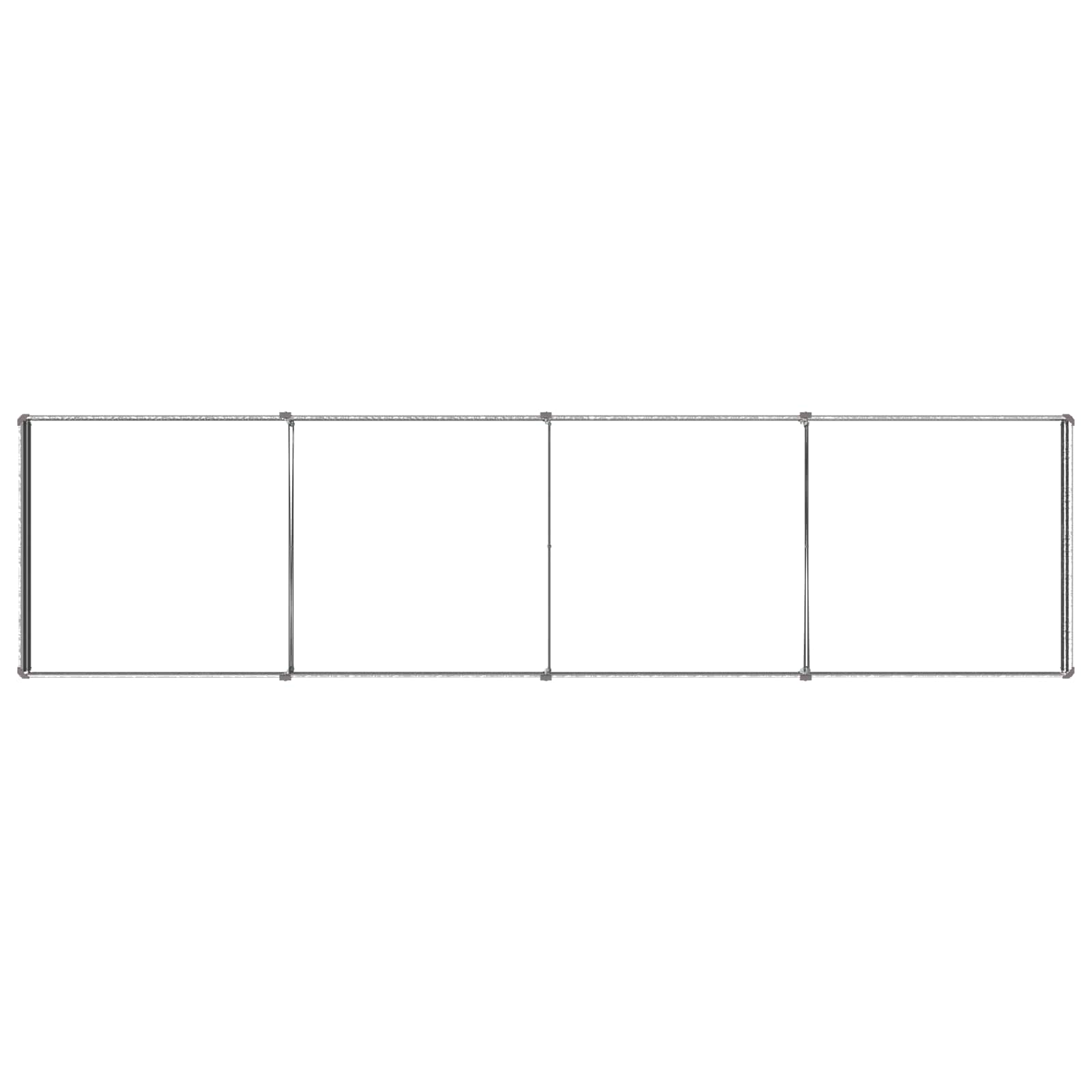 Υψωμένο Κρεβάτι Κήπου Ασημί 320 x 80 x 24 εκ. γαλβανισμένο - Pakobazaar
