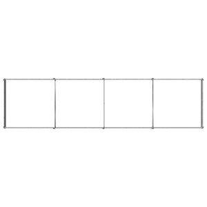 Υψωμένο Κρεβάτι Κήπου Ασημί 320 x 80 x 24 εκ. γαλβανισμένο - Pakobazaar
