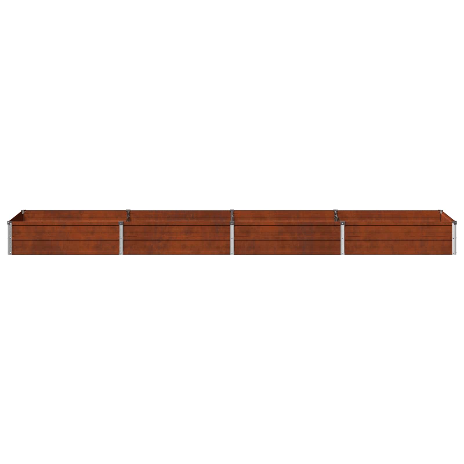 Υψωμένο Κρεβάτι Κήπου Σκ rusty 320 x 80 x 24 εκ. κοντόν