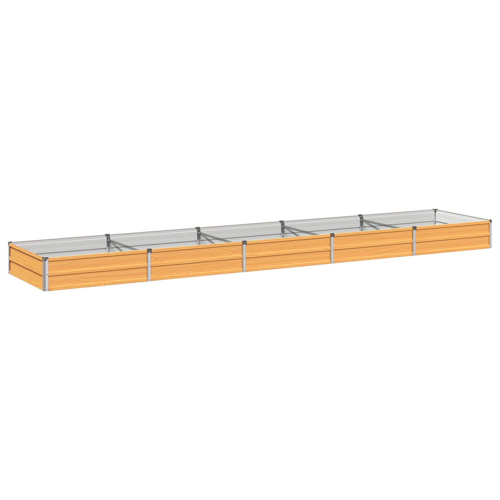 Υψωμένο Κρεβάτι Κήπου Φυσικό 400 x 80 x 24 εκ. - Pakobazaar